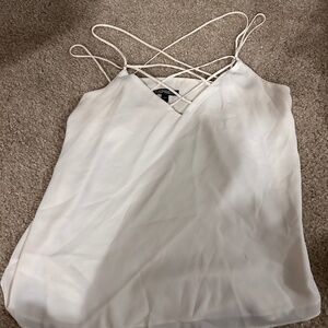 Express strappy white tank top